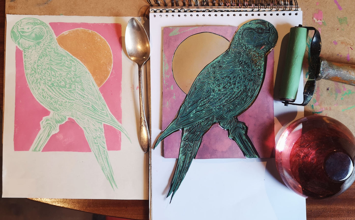 Parakeet card (Scanned, from original art)