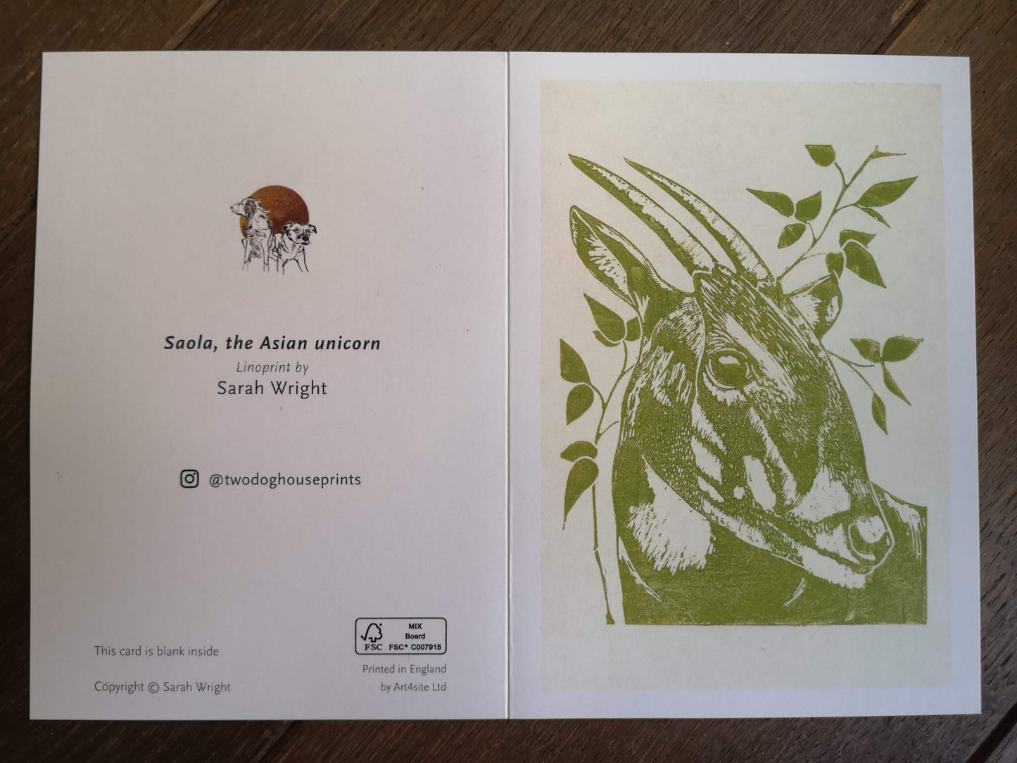 Saola - The Asian unicorn card